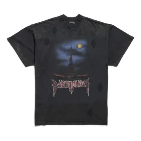 Paris Moon T-shirt med dubbel front, oversized ”Black” 791615TQVY22020