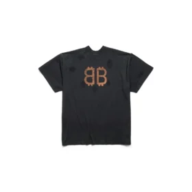 Paris Moon T-shirt med dubbel front, oversized ”Black” 791615TQVY22020