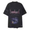 Paris Moon Upside Down T-shirt, oversized ”Black Faded” 698811TOVT31055