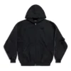 Paris Moon ytterplagg med dragkedja och huva, oversized ”Black” 744444TOVE51055