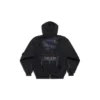 Paris Moon ytterplagg med dragkedja och huva, oversized ”Black” 744444TOVE51055