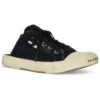 Paris Mules ”Svart sliten bomull och vitt gummi” 693952W3RC31090