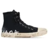 Paris Sneakers ”Svart slitna bomull och vitt gummi med graffiti” 688752W3RR41099