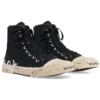 Paris Sneakers ”Svart slitna bomull och vitt gummi med graffiti” 688752W3RR41099