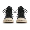 Paris Sneakers ”Svart slitna bomull och vitt gummi med graffiti” 688752W3RR41099