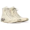 Paris Sneakers ”Vit slitna bomull och vitt gummi med graffiti” 688752W3RR49010