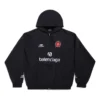 Paris Soccer-luvtröja med dragkedja, medium passform, ”Black White” 744457TPVS61070