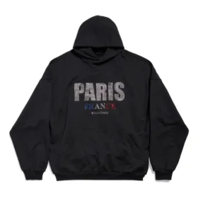 Paris Strass-luvtröja i stor storlek ”Black” 803265TRVL41000