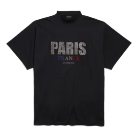 Paris Strass T-shirt Oversized ”Black” 787349TRVL51000