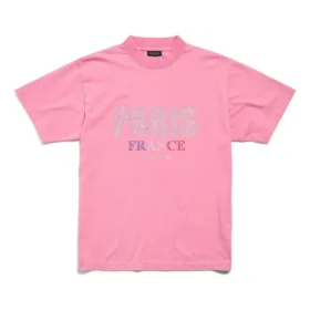 Paris Strass T-shirtar Small Fit ”Pink Faded” 809122TRVL59568