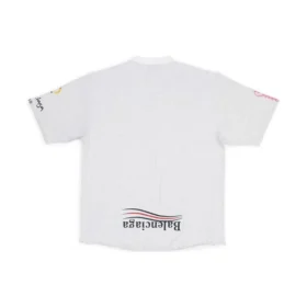 Paris Upside Down T-shirtar, oversized ”White” 698811TMVC9900