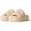 Platform-tofflor med päls ”Beige” 762826W2DO19796