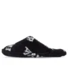 Pälsbelagda tofflor ”Allover Logo – Black” 699675W2B411090