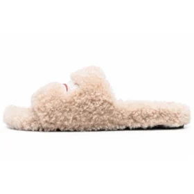 Pälsbelagda tofflor ”Beige” 654747W2DO19796