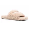 Pälsbelagda tofflor ”Beige” 654747W2DO19796