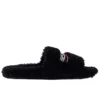Pälsbelagda tofflor ”Black” 654261W2DO11096