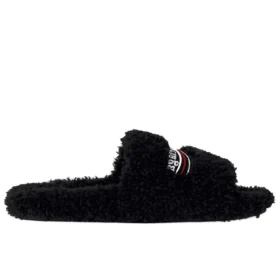 Pälsbelagda tofflor ”Black” 654261W2DO11096