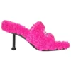 Pälsklädda klackskor med 80 mm klack ”Pink” 656632W2DO15096