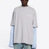 Political Campaign-T-shirt i flera lager ”Grey” 671401TKVJ11379