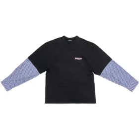 Political Campaign-T-shirt med lager-på-lager-design ”Black” 698631TKVJ11070