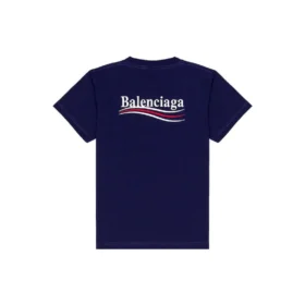 Political Campaign-T-shirt, medium passform ”Pacific Blue White” 620967TKVJ11195