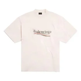 Politisk stencil-T-shirt ”White Black” 764235TQVI59784