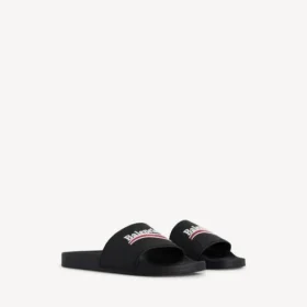 Pool-sandaler för herr i svart