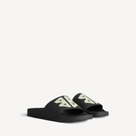 Pool-sandaler för herr i svart/gult