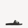 Pool-sandaler för män i svart/vitt Pool-sandaler för män i svart/vitt
