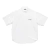 Poplin-kortärmad skjorta ”Vit” 751920TNM609000