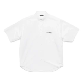 Poplin-kortärmad skjorta ”Vit” 751920TNM609000