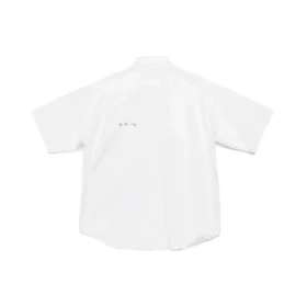 Poplin-kortärmad skjorta ”Vit” 751920TNM609000
