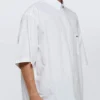 Poplin-kortärmad skjorta ”Vit” 751920TNM609000