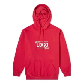 Popover-luvtröja med din logotyp här ”Raspberry White” 651799-TKV83-6295