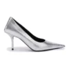 Präglad fyrkantig knivpumps ”Silver” 572879WBB208100