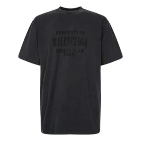 Property Vintage-T-shirt i stor passform ”Washed Black” 641675TMVH81055