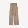 Pyjamasbyxor för dam med monogram i beige/svart