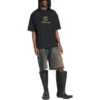 Qixi Crest T-shirt, medium passform ”Black” 612966TMVL41075