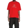 Qixi Crest T-shirtar, medium passform, ”Red” 612966TMVL46971
