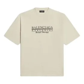 Retail Therapy T-shirt i medium passform ”Ivory Black” 612966TLVB19054