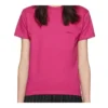 Retro kortärmad tröja med liten logotyp, rosa 570796TBV435630