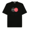 Retro Uniform Loose Design kortärmad svart 620941TIV791000