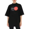 Retro Uniform Loose Design kortärmad svart 620941TIV791000