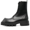 Rhino 25 mm snörstövlar ”Black Smooth Calfskin” 712638WBB501000