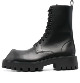 Rhino 25 mm snörstövlar ”Black Smooth Calfskin” 712638WBB501000