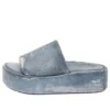 Rise-sandaler ”Denim Print Leather” 656960WBMA14000