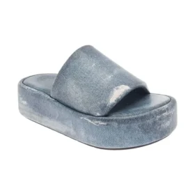 Rise-sandaler ”Denim Print Leather” 656960WBMA14000