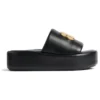 Rise-sandaler ”Svart glansigt nappa-lammskinn” 788494WB7E11080