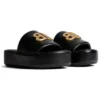 Rise-sandaler ”Svart glansigt nappa-lammskinn” 788494WB7E11080