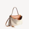 Rodeo-handväska för dam, medium, i beige/brunt cowboy-utförande